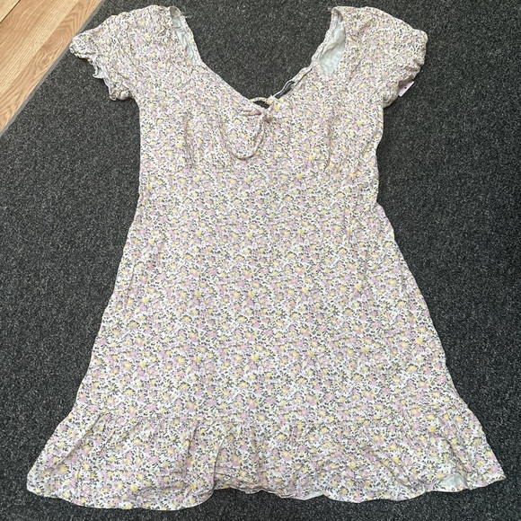 Wild Fable Floral Mini Dress - Pink and Yellow - Picture 1 of 4